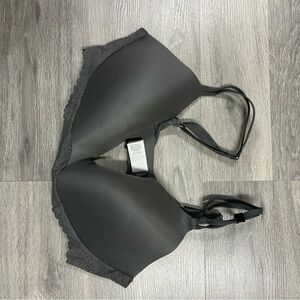 Aerie grey Lace Trim Bra